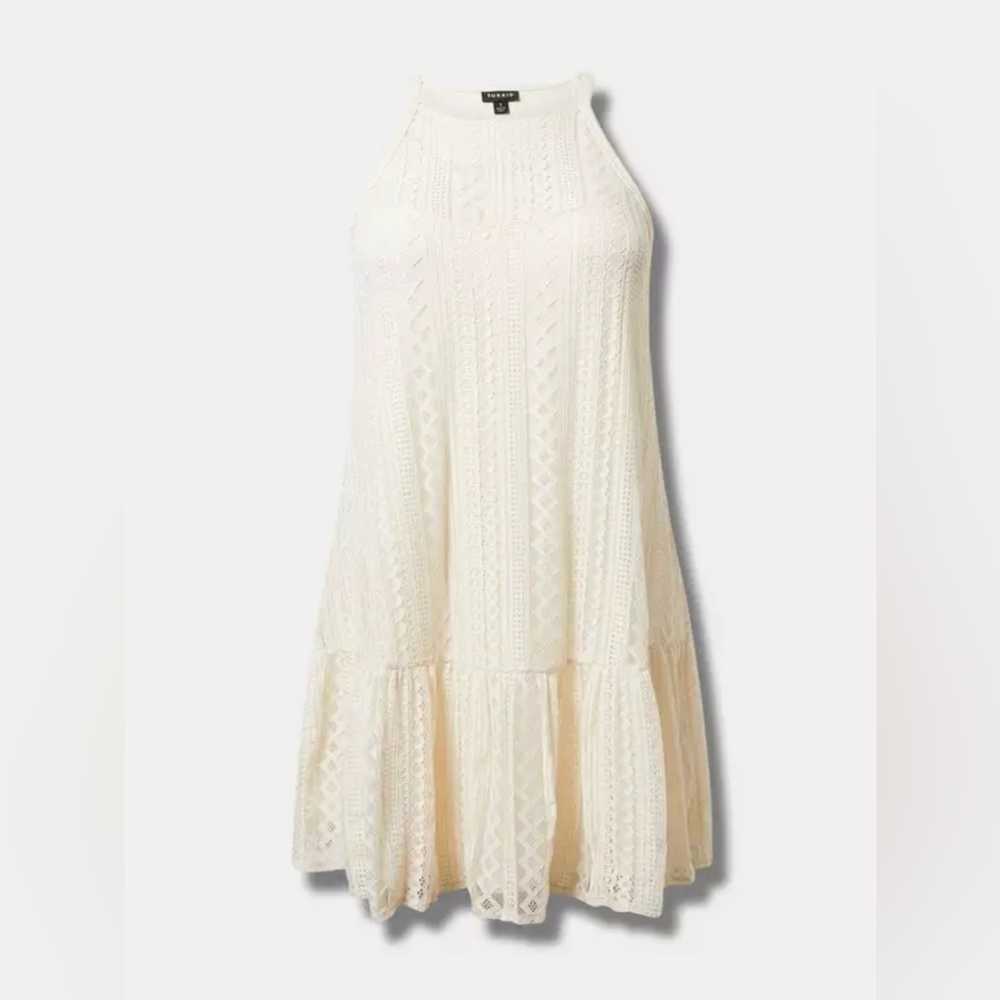 Chic Cream Lace Dress